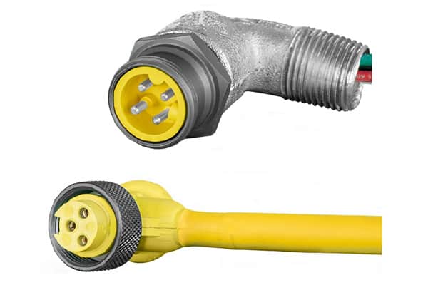 minni-mac 90 degree connectors and receptacles